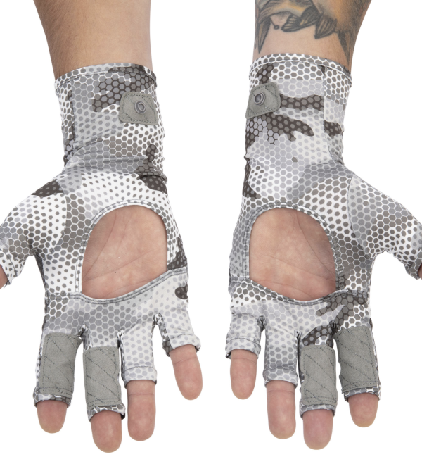 Simms Bugstopper Sunglove Hex Flo Camo Steel Model 2 Hex Flo Camo Steel Model 2Simms Bugstopper Sunglove